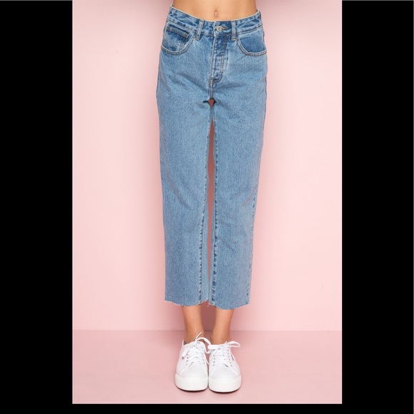 Lara Denim Baggy Jeans Brandy Melville Millie Light Wash Jeans